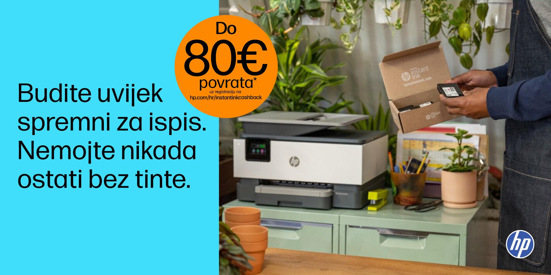 HP printeri - do 80€ povrata novca